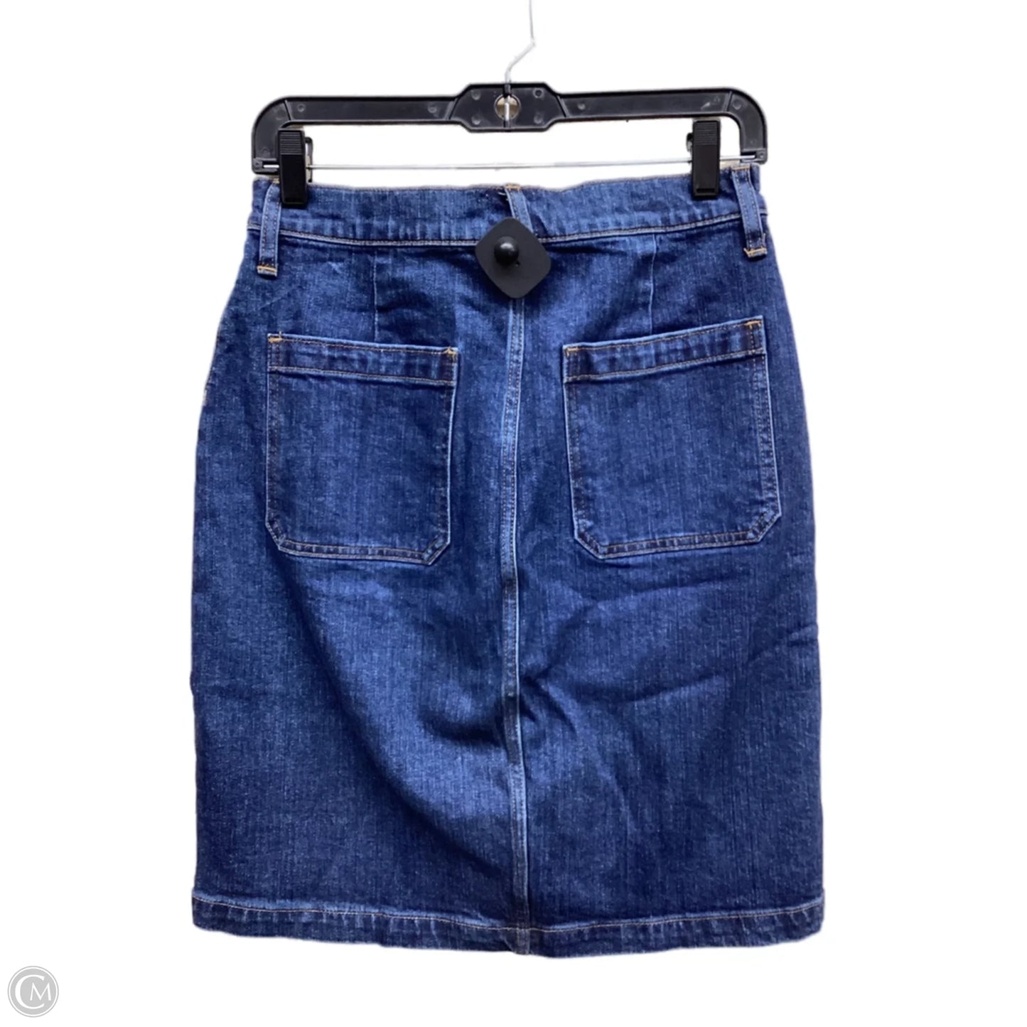 Skirt Midi By J. Crew In Blue Denim, Size: 4