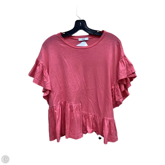 Top Short Sleeve By Clothes Mentor In Pink