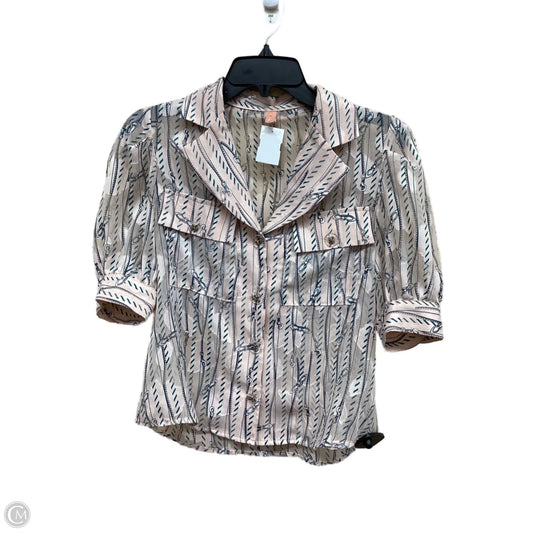 Top Short Sleeve By Clothes Mentor In Multi-colored