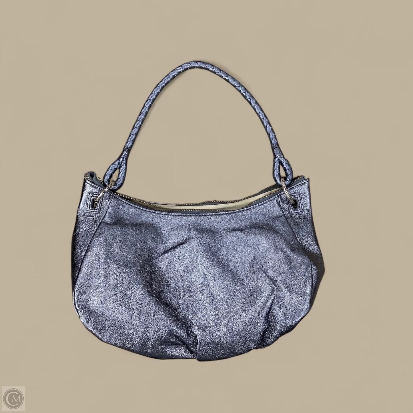 Handbag Leather By Elliot Lucca, Size: Medium