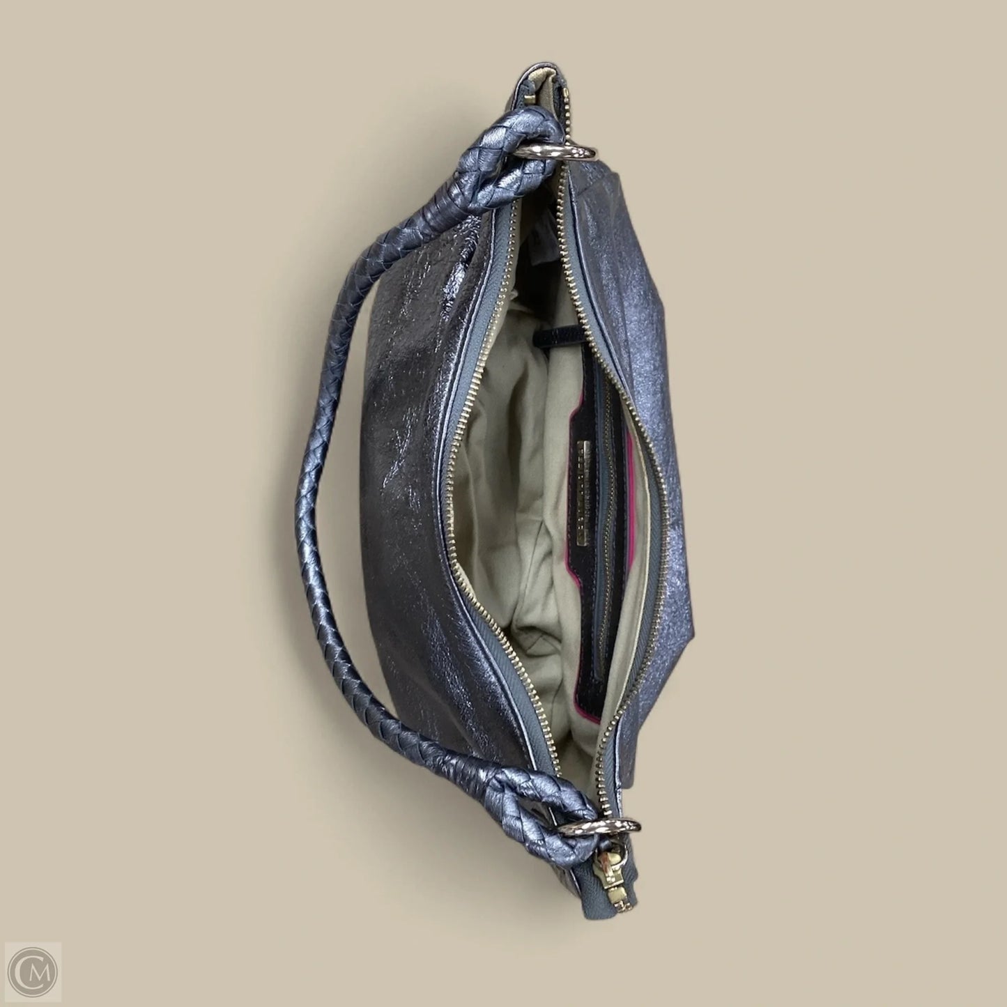 Handbag Leather By Elliot Lucca, Size: Medium
