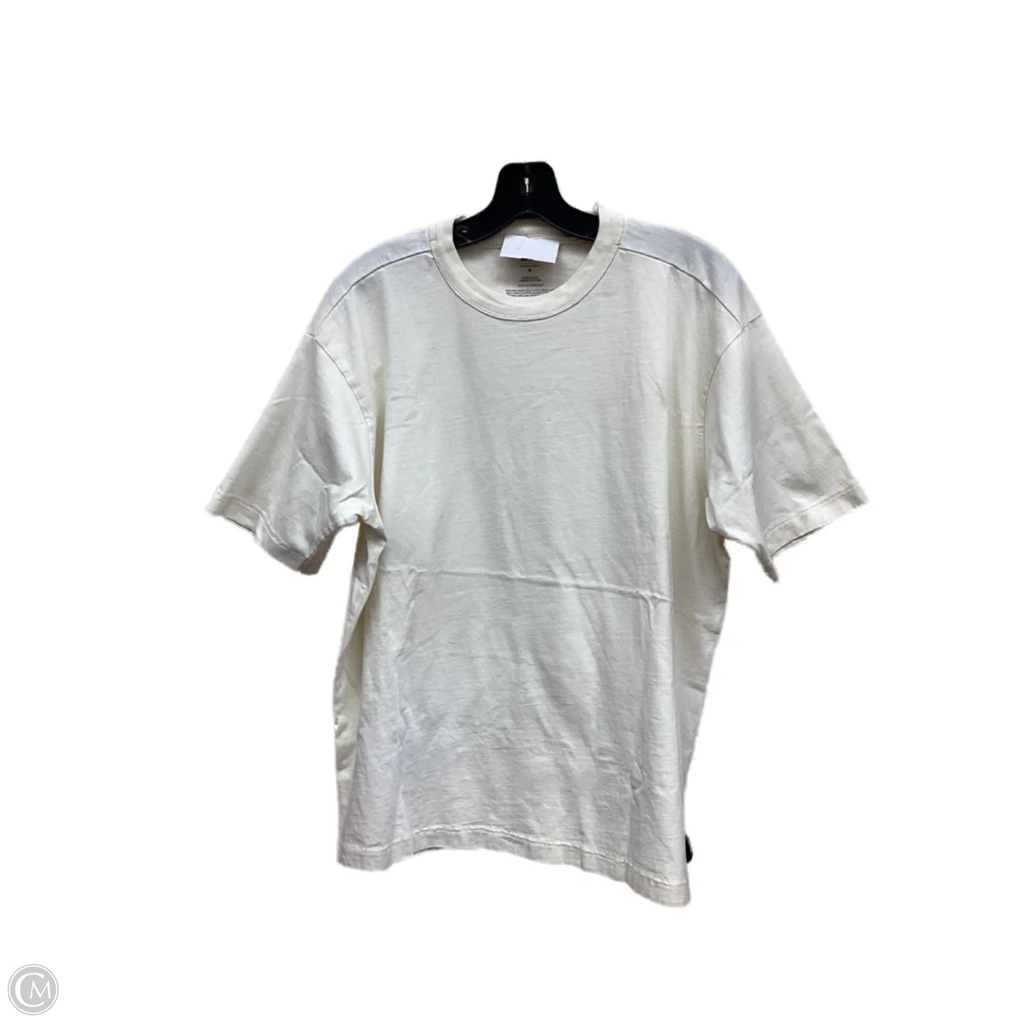 Top Short Sleeve By Bp In Cream, Size: M