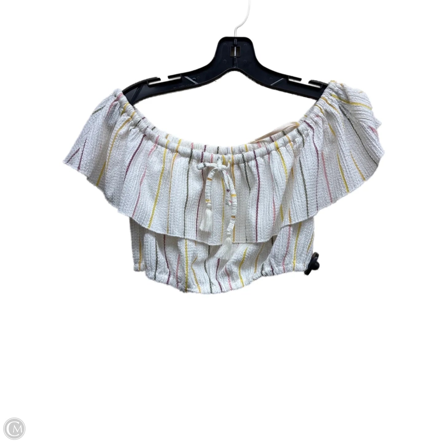 Top Short Sleeve By Bcbgeneration In Striped Pattern, Size: Xs