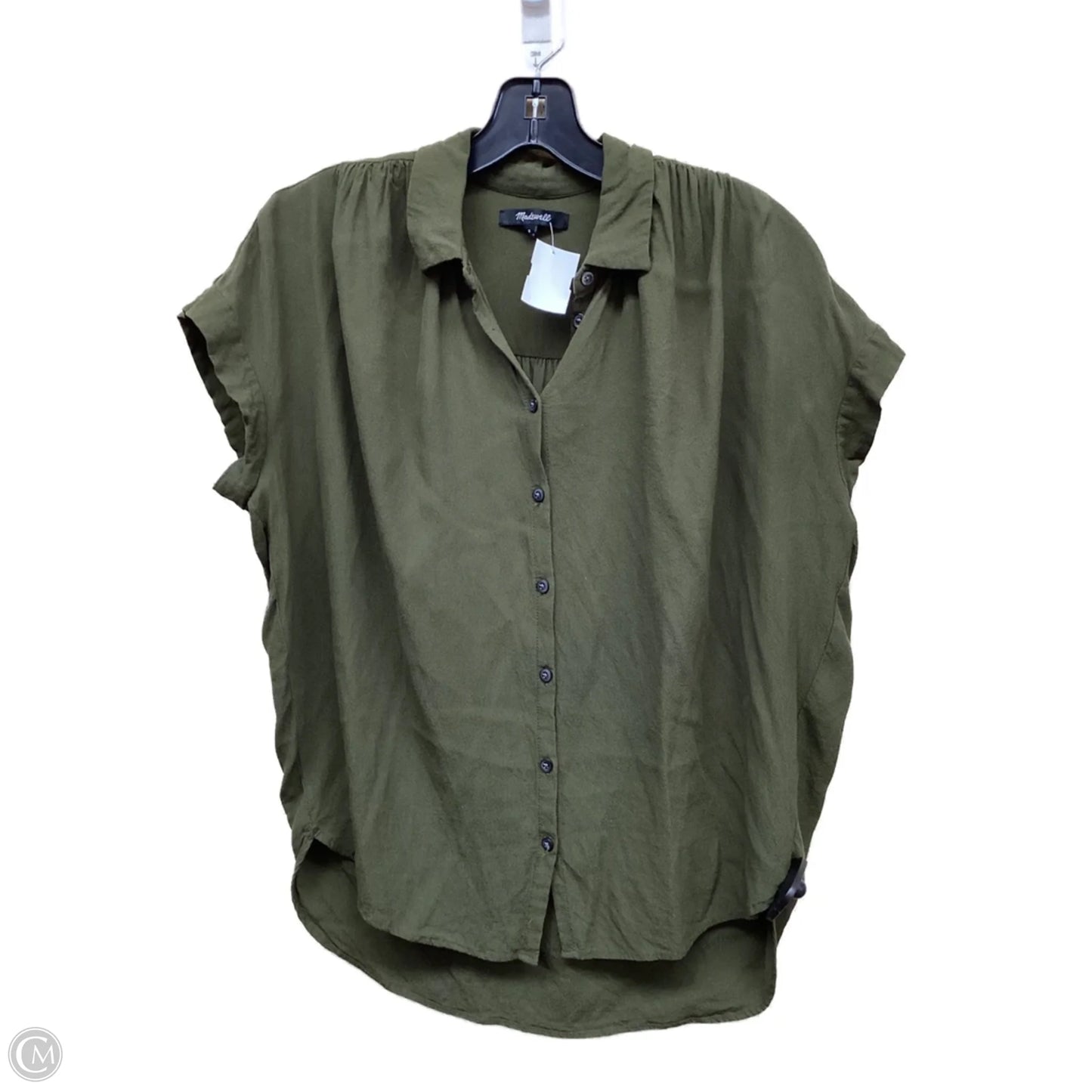 Top Short Sleeve By Madewell In Green, Size: S