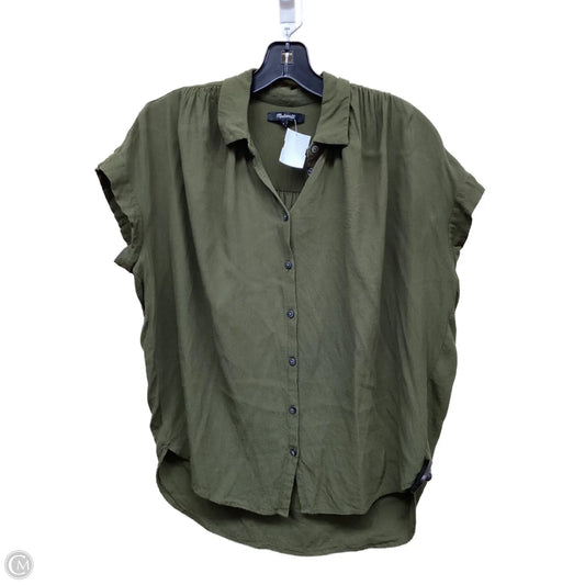 Top Short Sleeve By Madewell In Green, Size: S