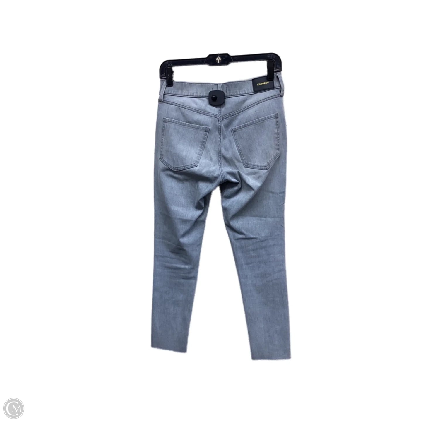 Jeans Straight By Express In Grey Denim, Size: 2