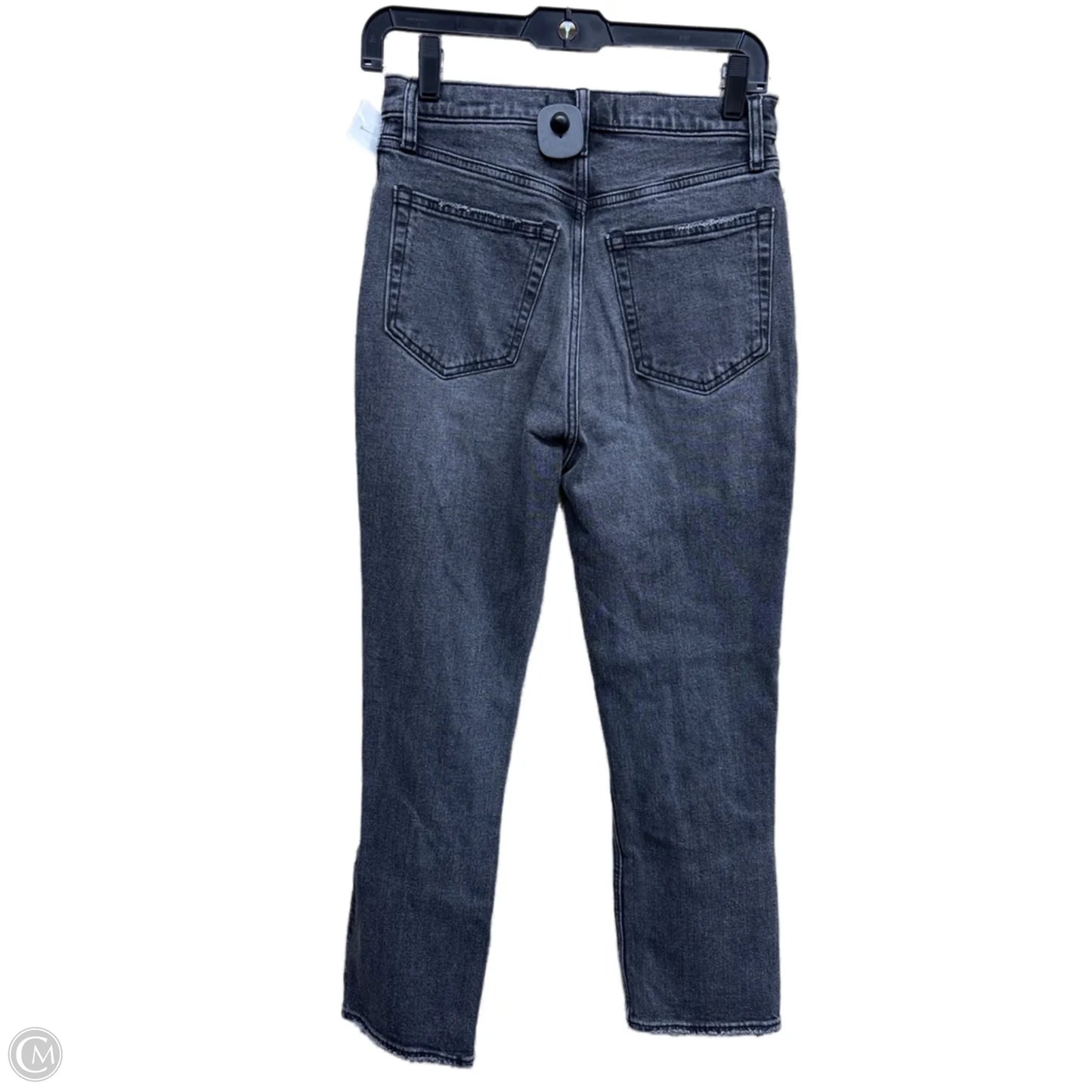 Jeans Straight By Abercrombie And Fitch In Black Denim, Size: 2