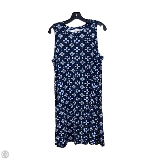 Dress Casual Midi By Loft In Blue, Size: L