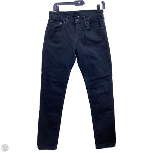 Jeans Straight By Levis In Black Denim, Size: 6