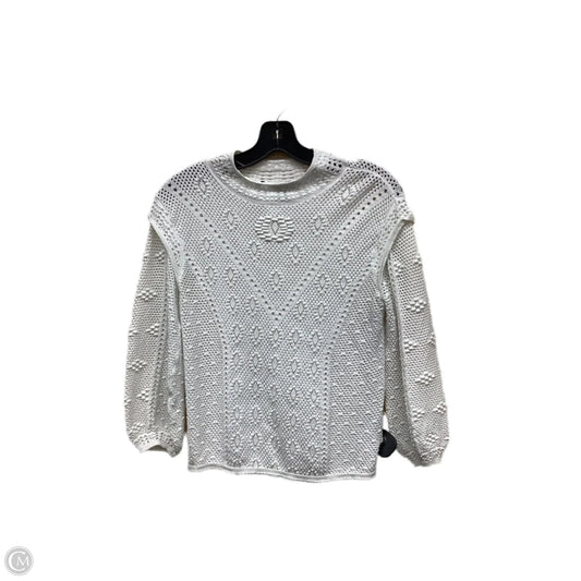 Top Long Sleeve By White House Black Market In White, Size: S