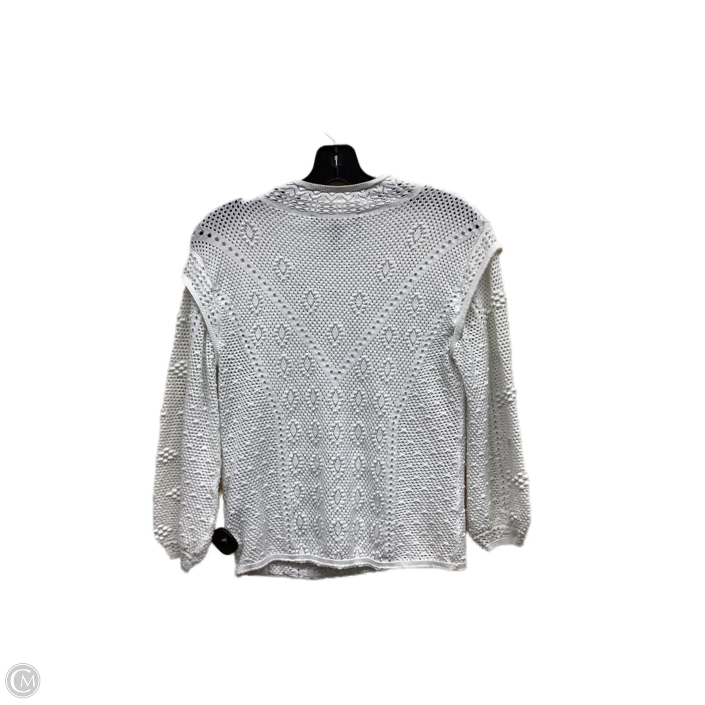 Top Long Sleeve By White House Black Market In White, Size: S