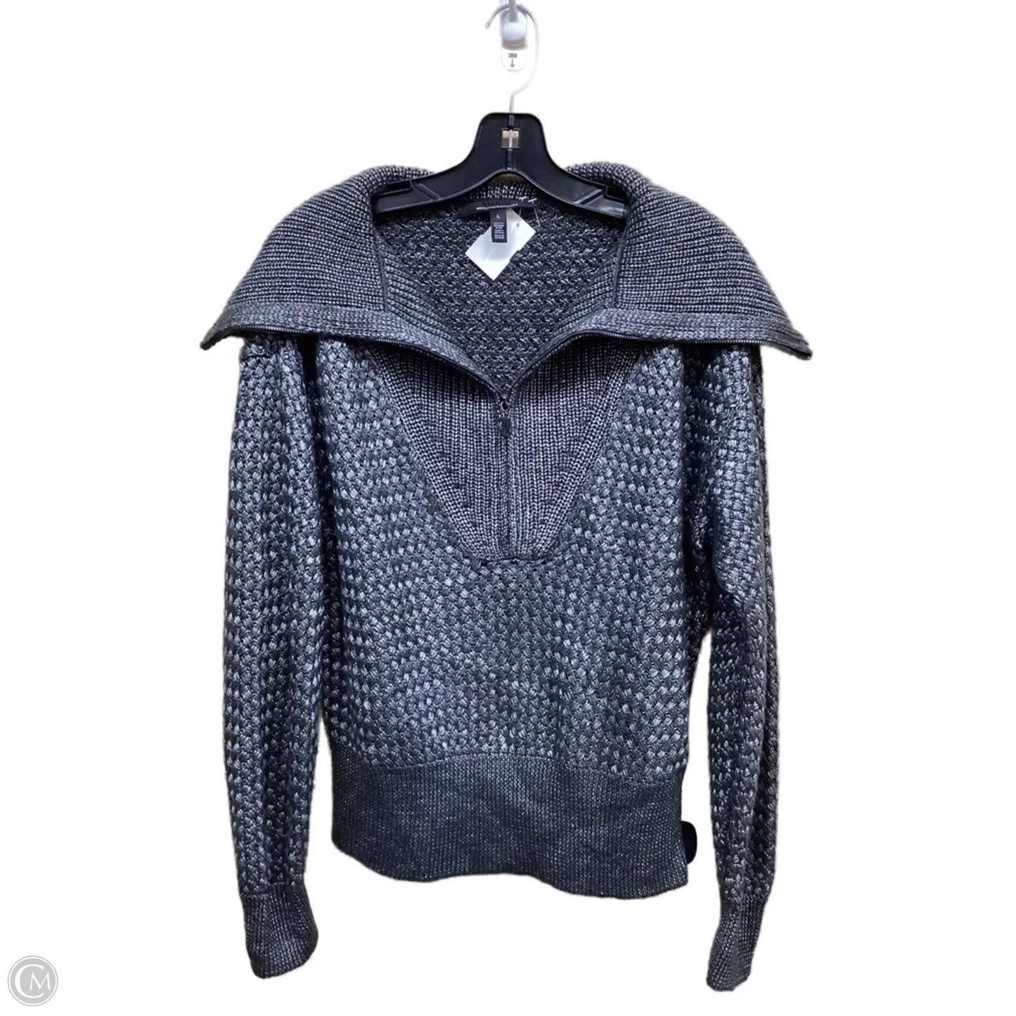 Sweater By White House Black Market In Silver, Size: L