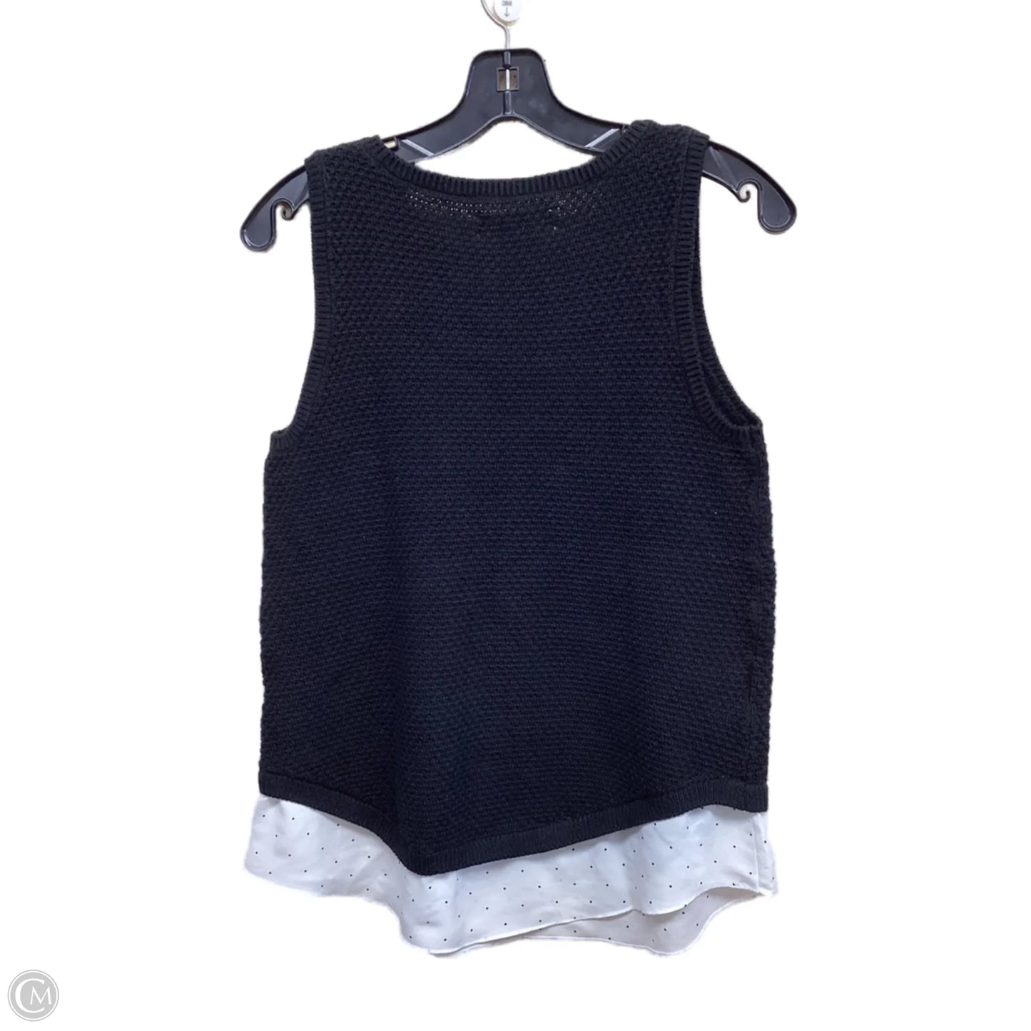 Top Sleeveless By Loft In Black, Size: S