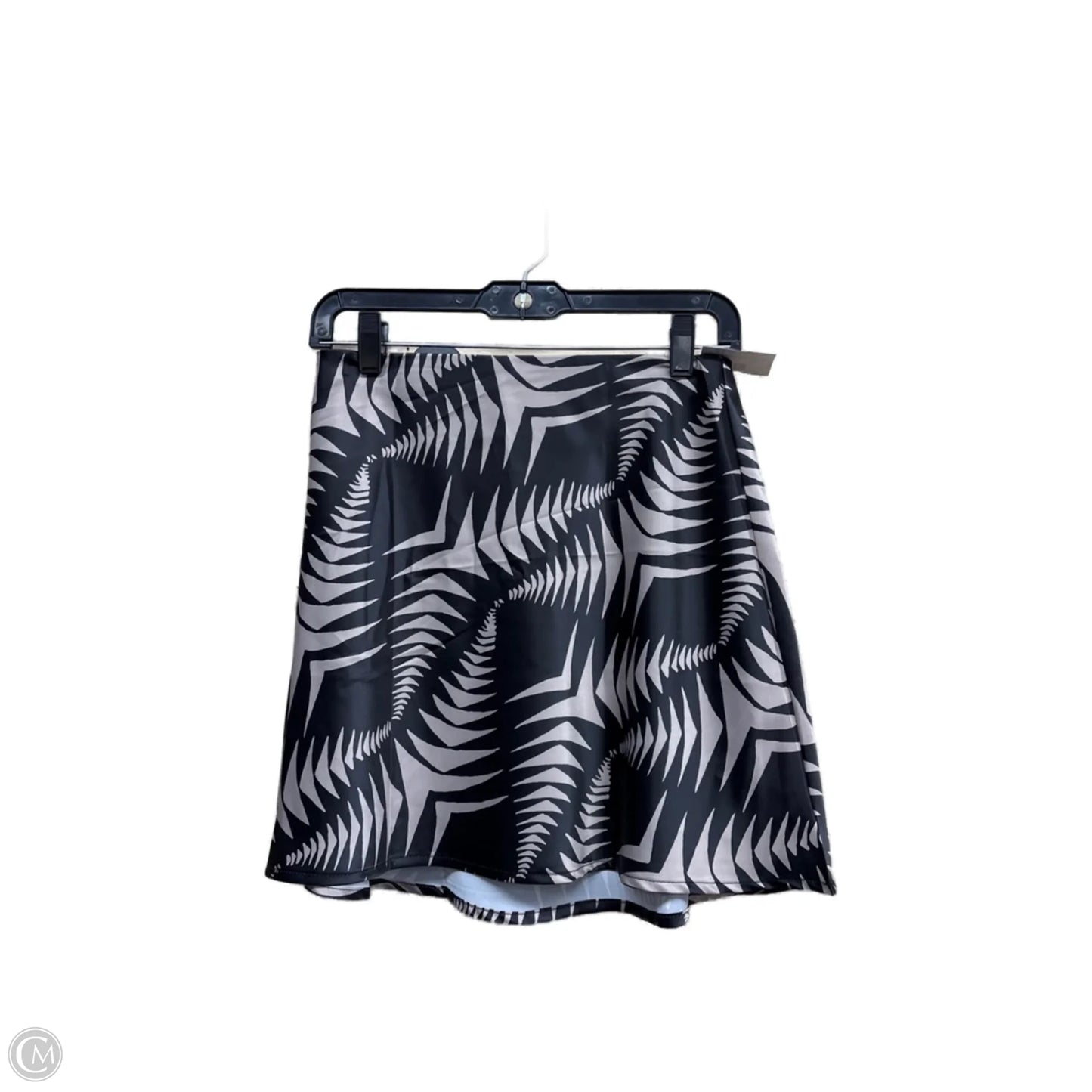 Skirt Mini & Short By Clothes Mentor In Black & Cream, Size: 0