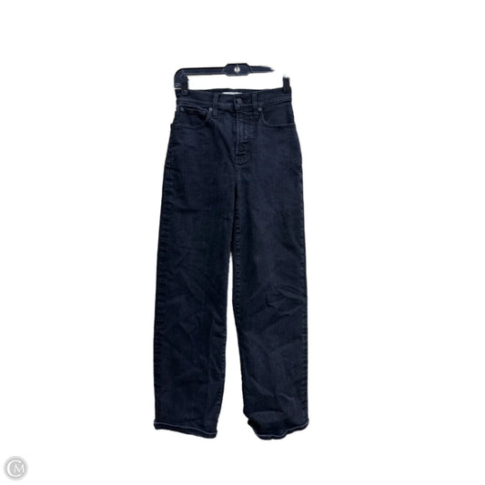 Jeans Wide Leg By Madewell In Black Denim, Size: 0