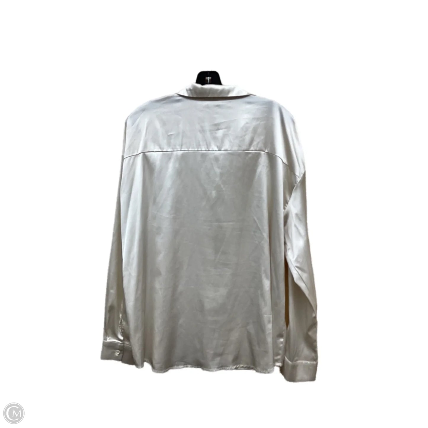 Top Long Sleeve By Clothes Mentor In Cream, Size: Xl