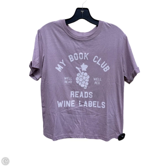 Top Short Sleeve By Zoe And Liv In Purple, Size: M