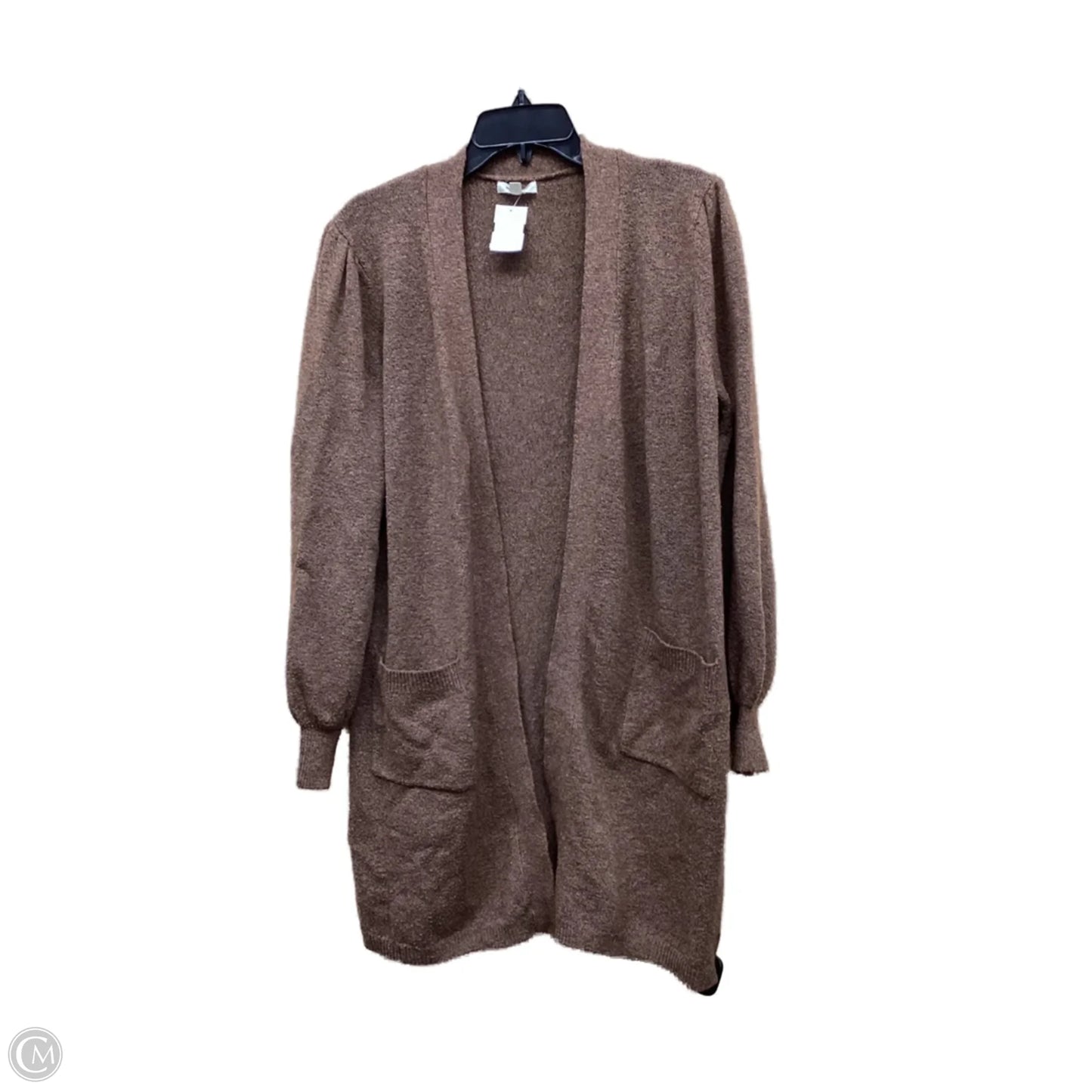 Sweater Cardigan By Max Studio In Brown, Size: M