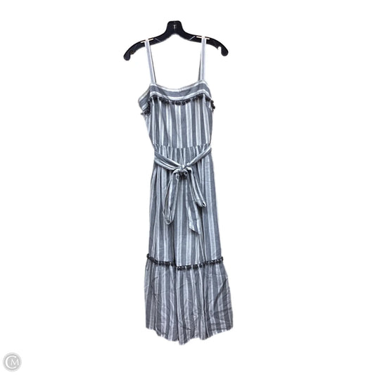 Dress Casual Midi By Maggy London In Striped Pattern, Size: 4