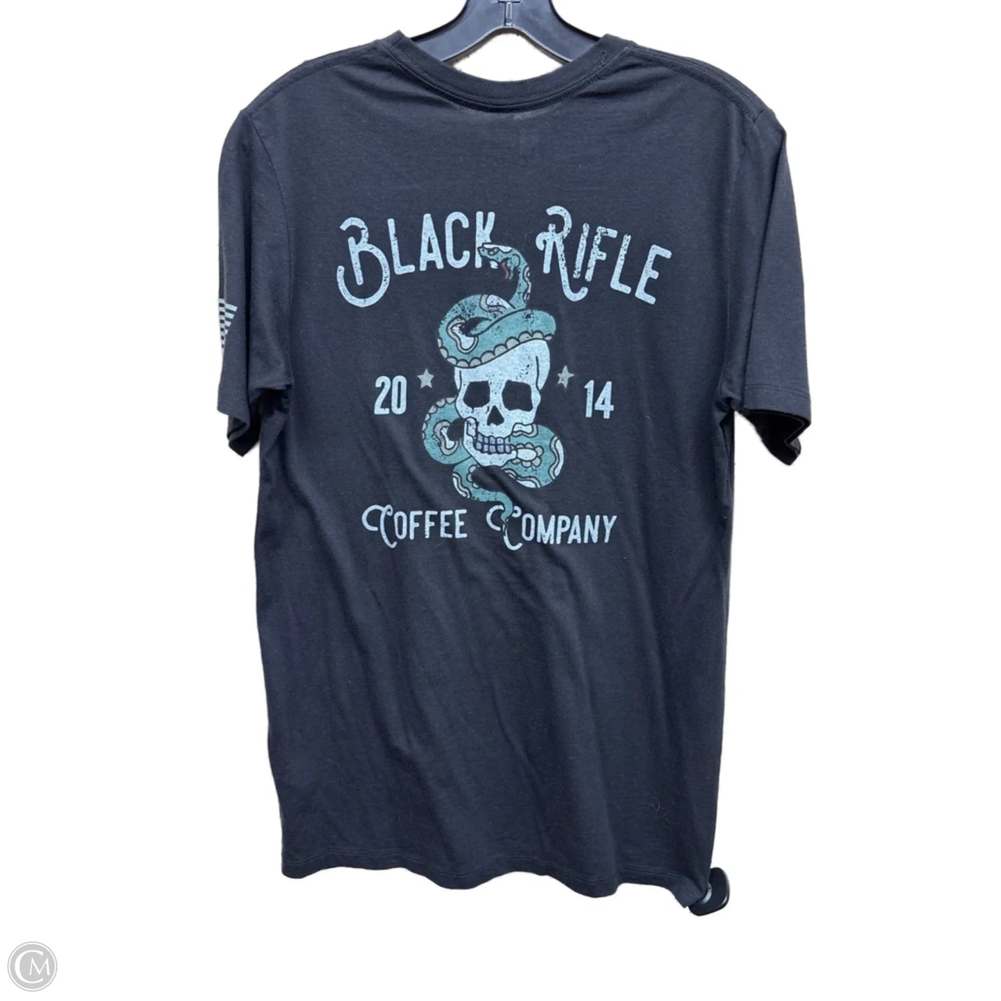 Top Short Sleeve By Clothes Mentor In Black, Size: M