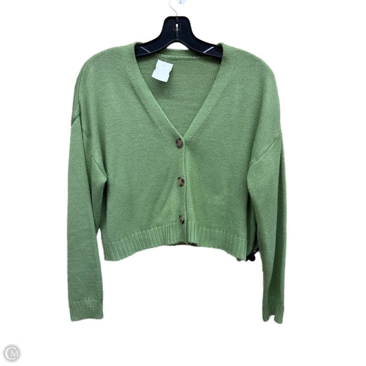 Sweater Cardigan By Shein In Green, Size: M