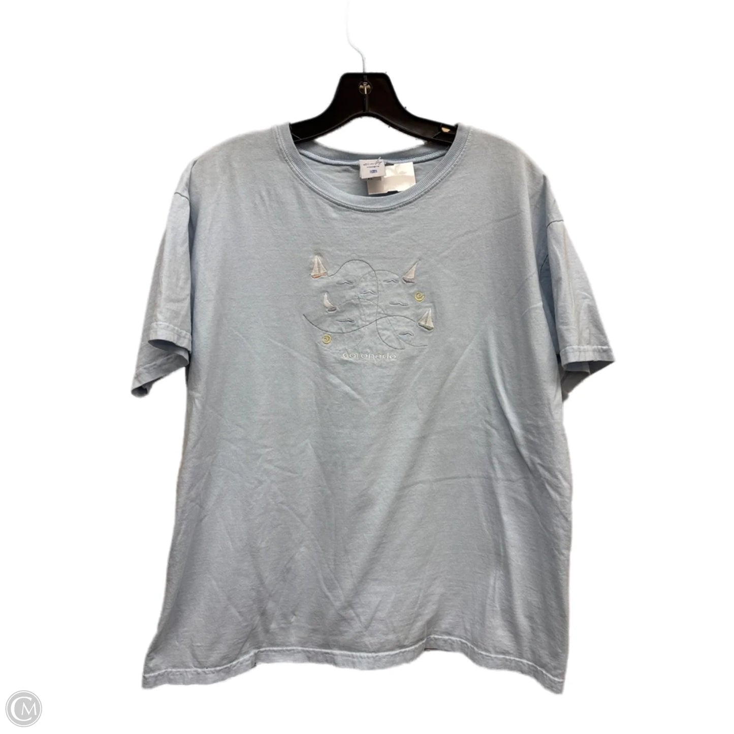 Top Short Sleeve By Clothes Mentor In Blue, Size: Xl