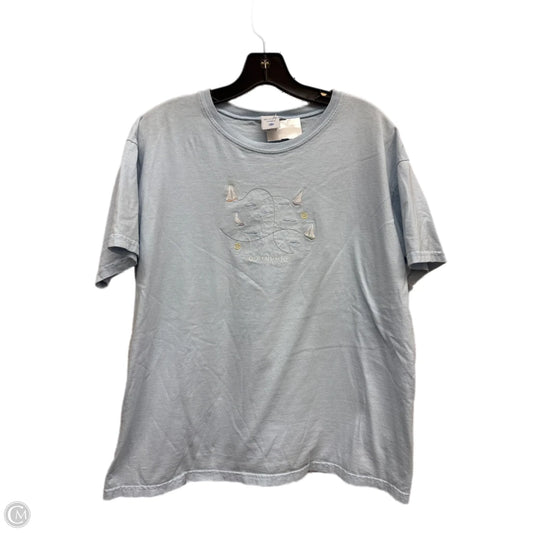 Top Short Sleeve By Clothes Mentor In Blue, Size: Xl