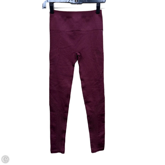 Athletic Leggings By Fabletics In Maroon, Size: Xs