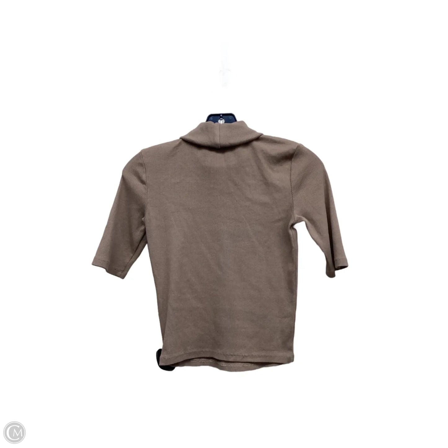 Top Short Sleeve By Zara In Tan, Size: S