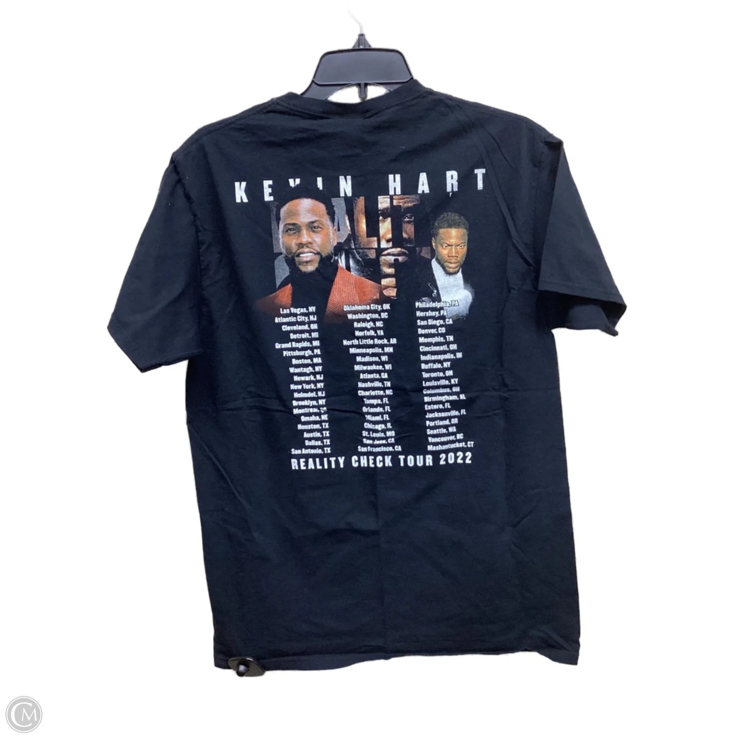 Top Short Sleeve By Clothes Mentor In Black, Size: M