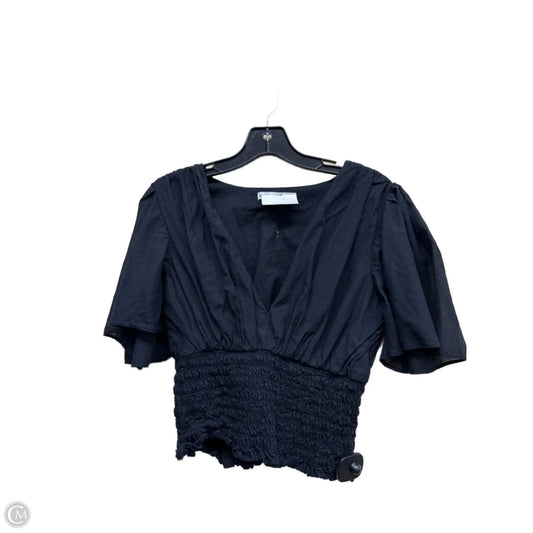 Top Short Sleeve By Abercrombie And Fitch In Black, Size: M