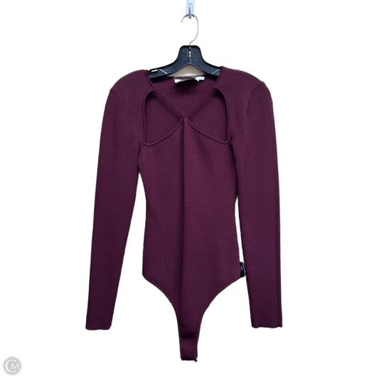 Bodysuit By Astr In Maroon, Size: L