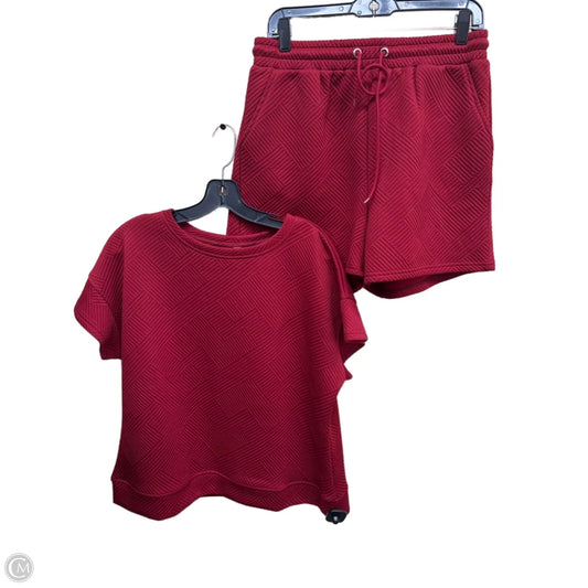Shorts Set By Clothes Mentor In Red, Size: L