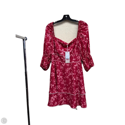 Dress Casual Midi By Clothes Mentor In Red, Size: L
