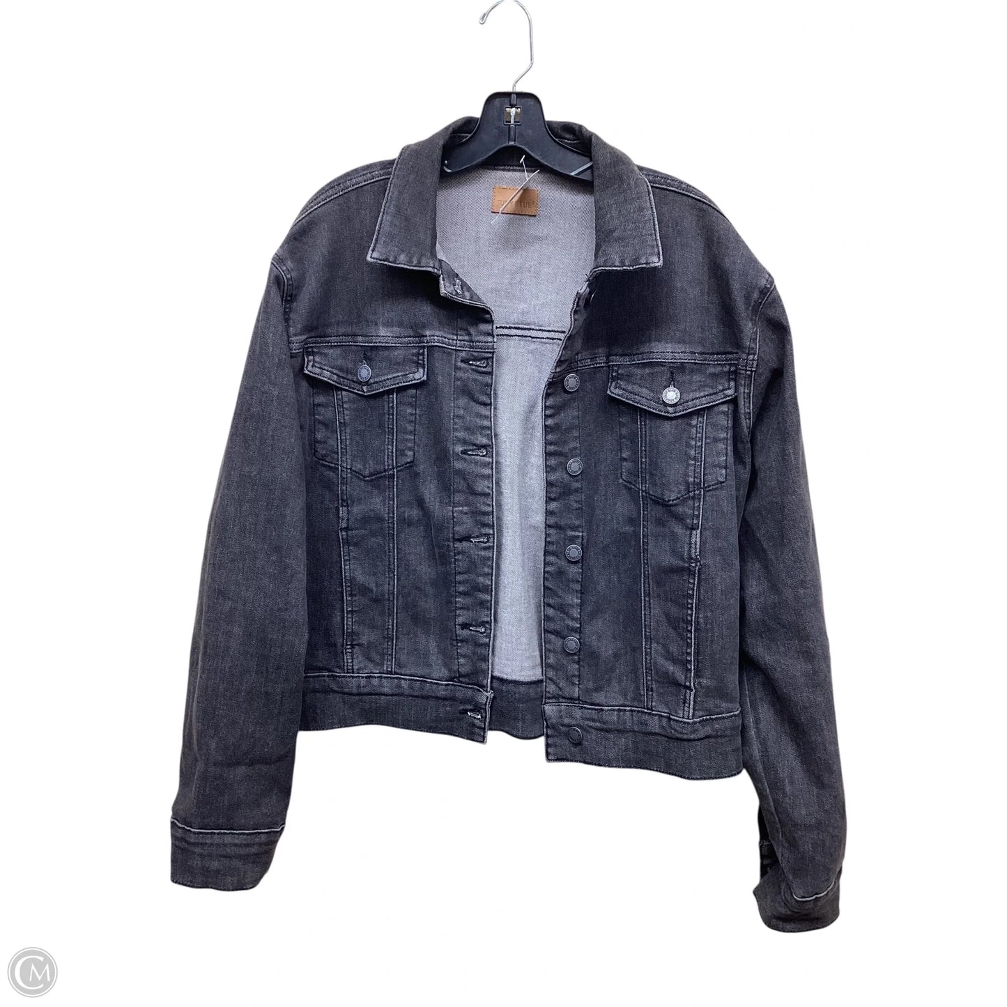 Jacket Denim By Judy Blue In Grey Denim, Size: Xl