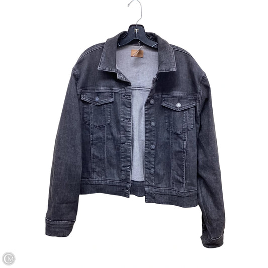 Jacket Denim By Judy Blue In Grey Denim, Size: Xl