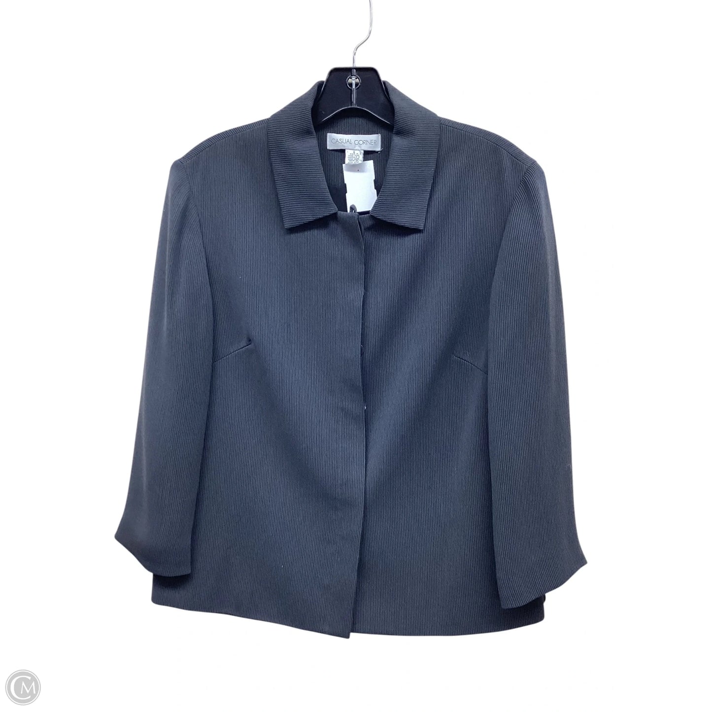 Top Long Sleeve By Casual Corner In Grey, Size: 8