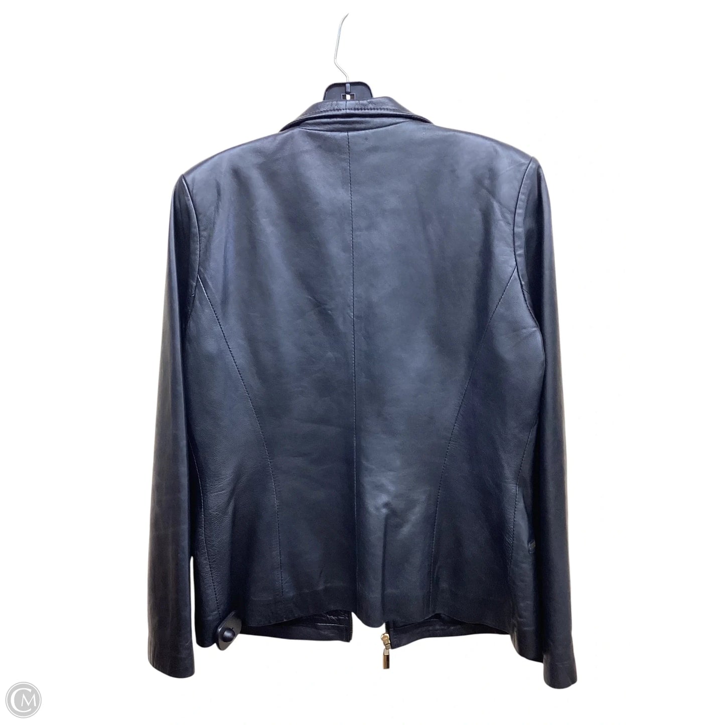 Jacket Leather By Clothes Mentor In Black, Size: 8