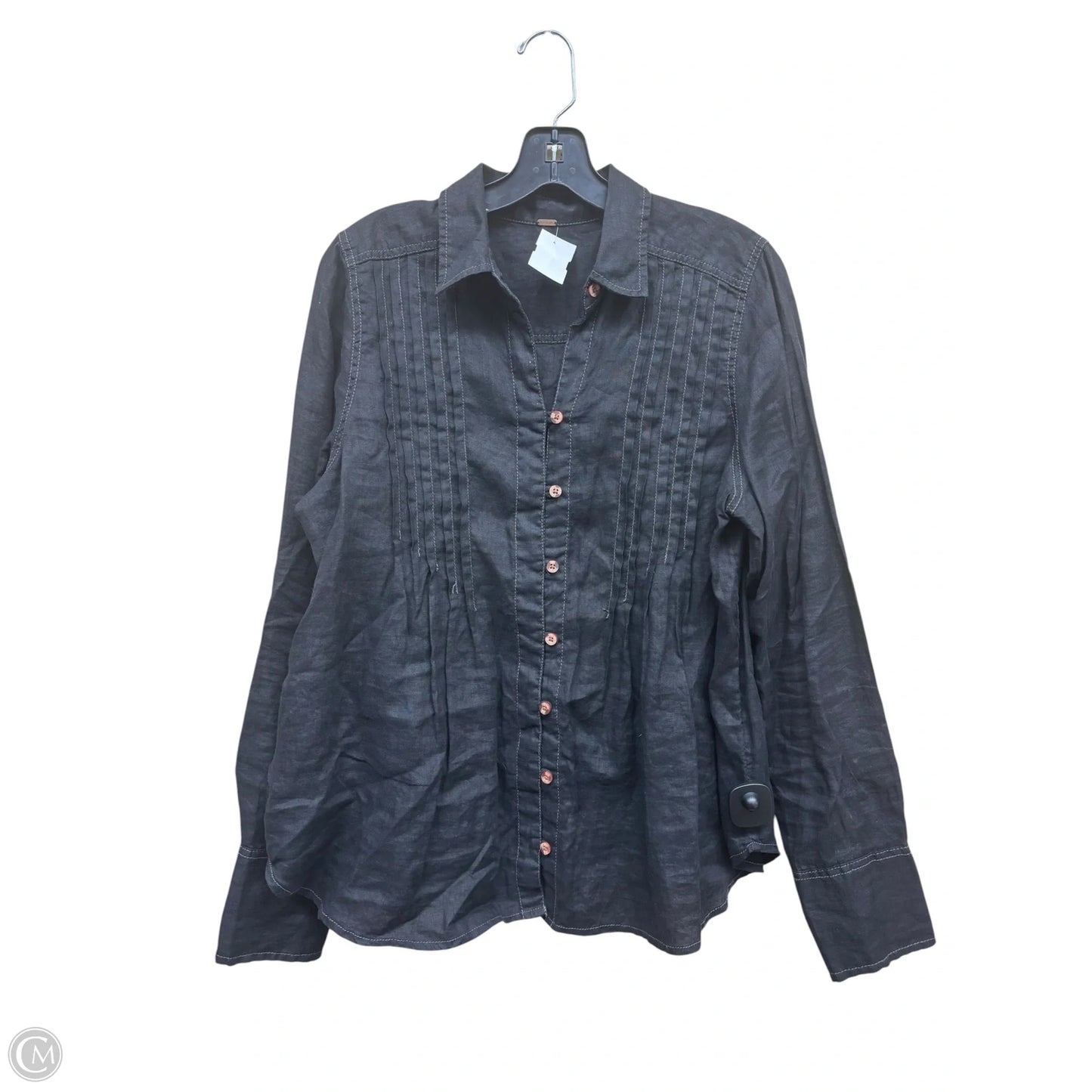 Top Long Sleeve By Free People In Black, Size: L