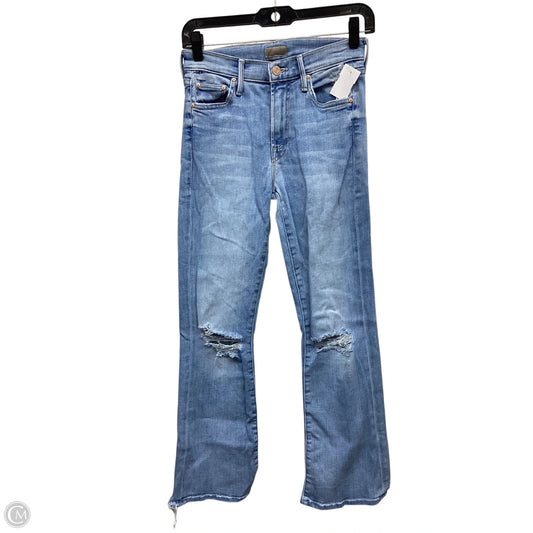 Jeans Straight By Mother Jeans In Blue Denim, Size: 0