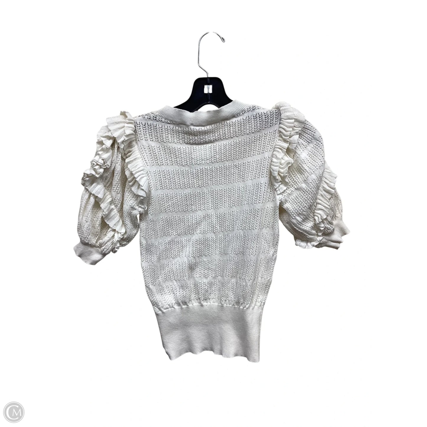 Top Short Sleeve By Astr In Cream, Size: S