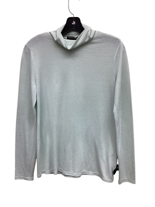 Top Long Sleeve By Banana Republic In Teal, Size: S