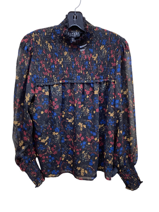 Top Long Sleeve By Laundry In Floral Print, Size: M