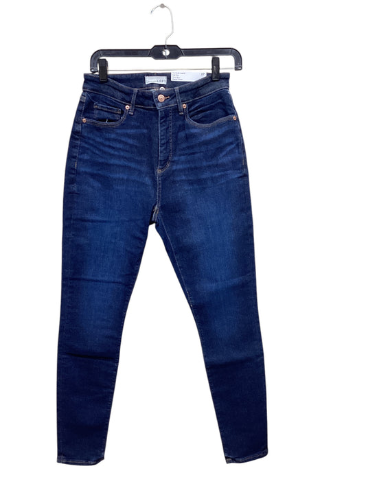 Jeans Skinny By Loft In Blue Denim, Size: 0