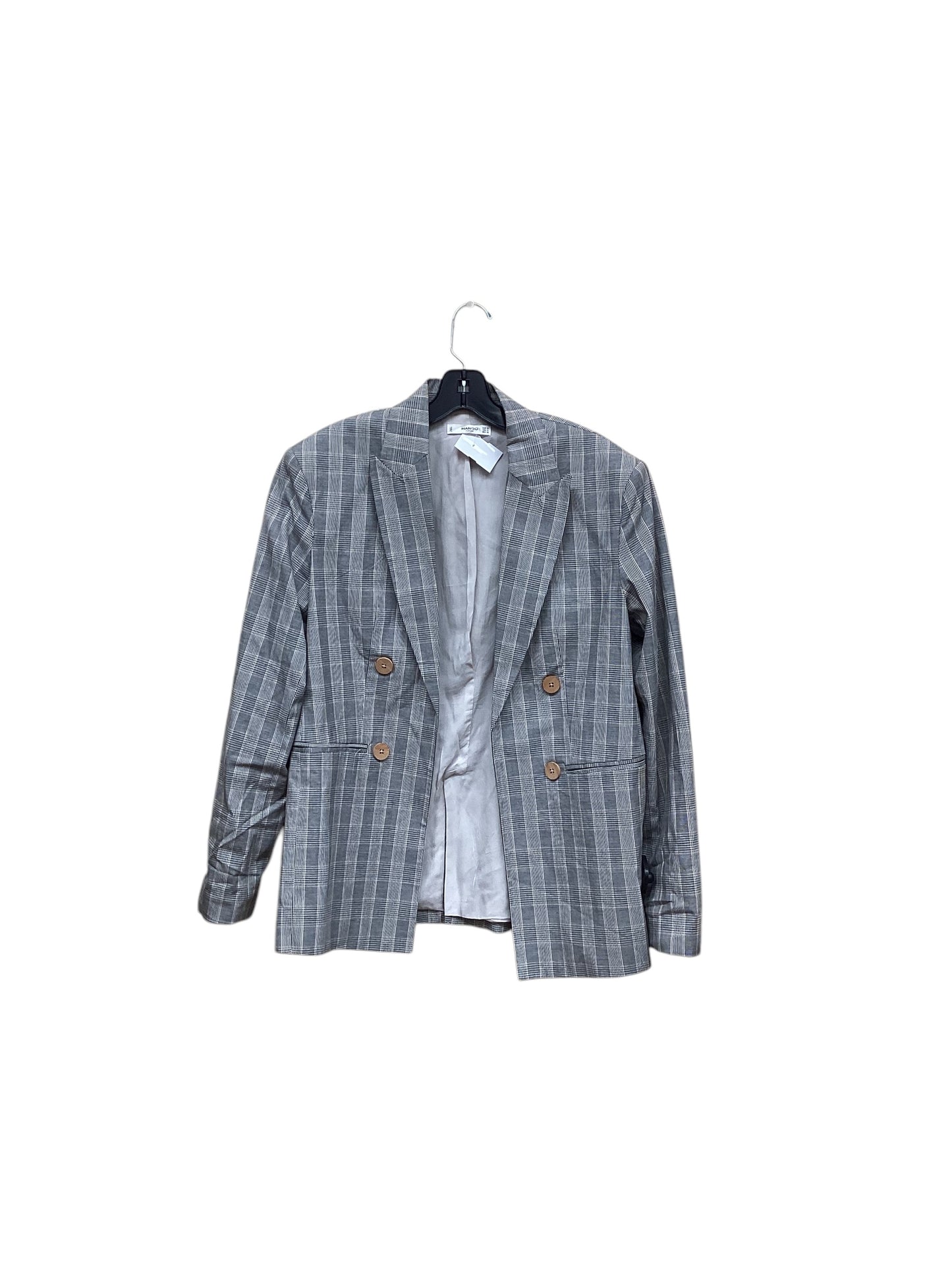 Blazer By Mango In Plaid Pattern, Size: M