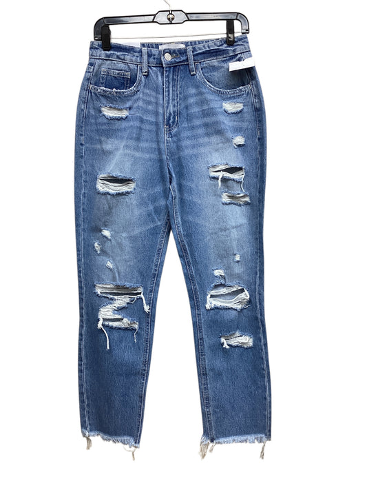 Jeans Straight By Vervet In Blue Denim, Size: 4