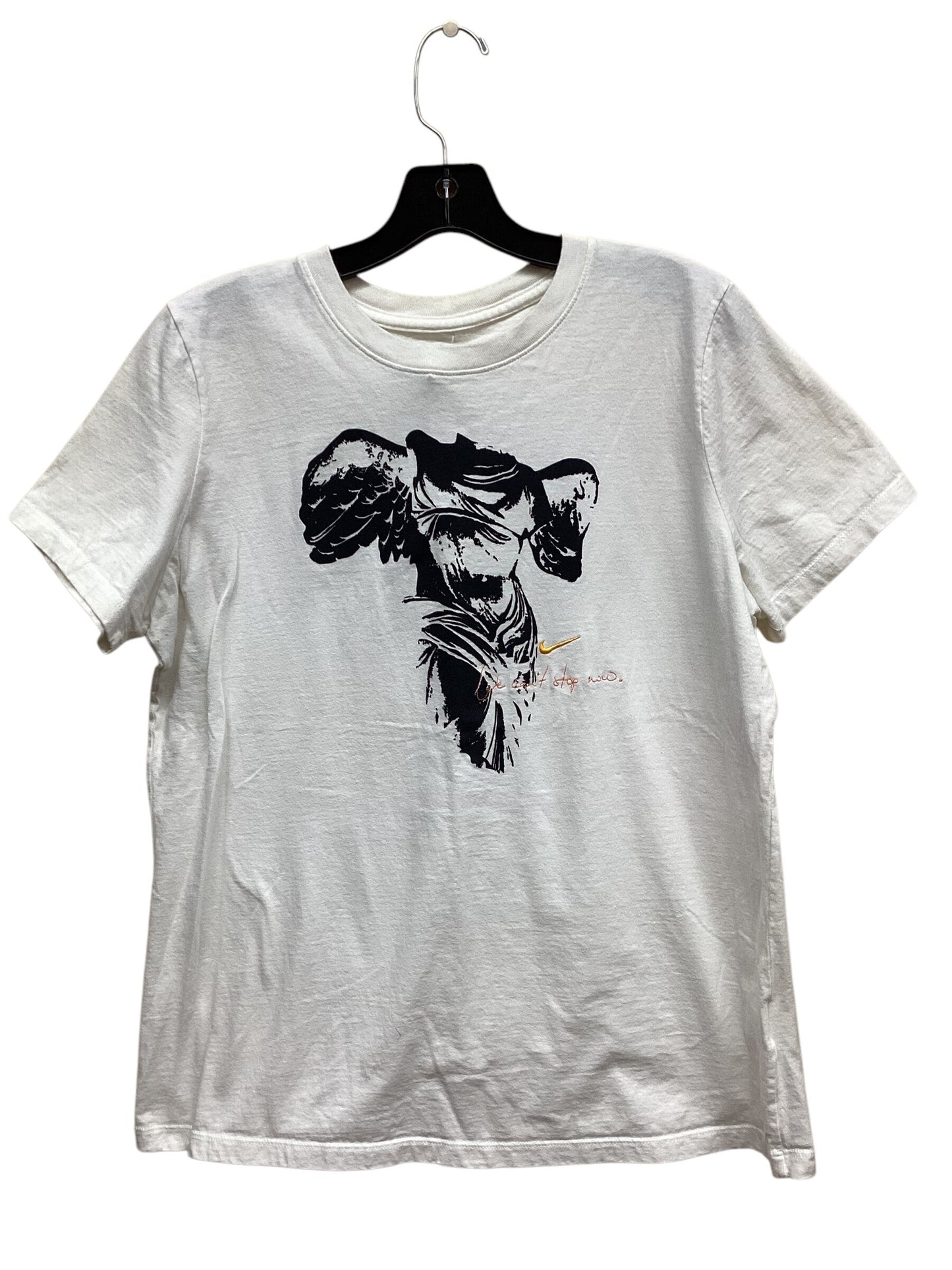 Athletic Top Short Sleeve By Nike  Size: L