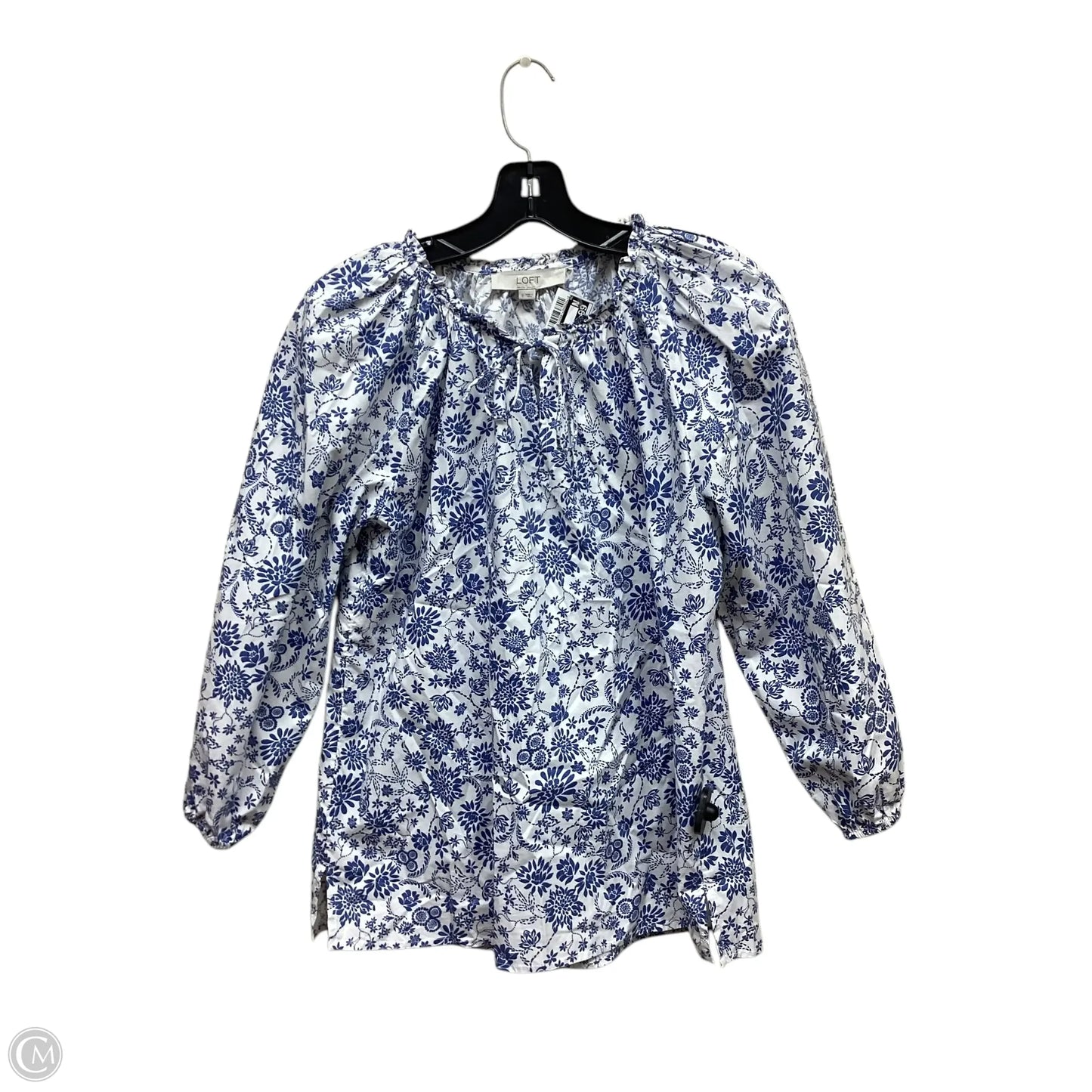 Top Long Sleeve By Loft In Blue, Size: S