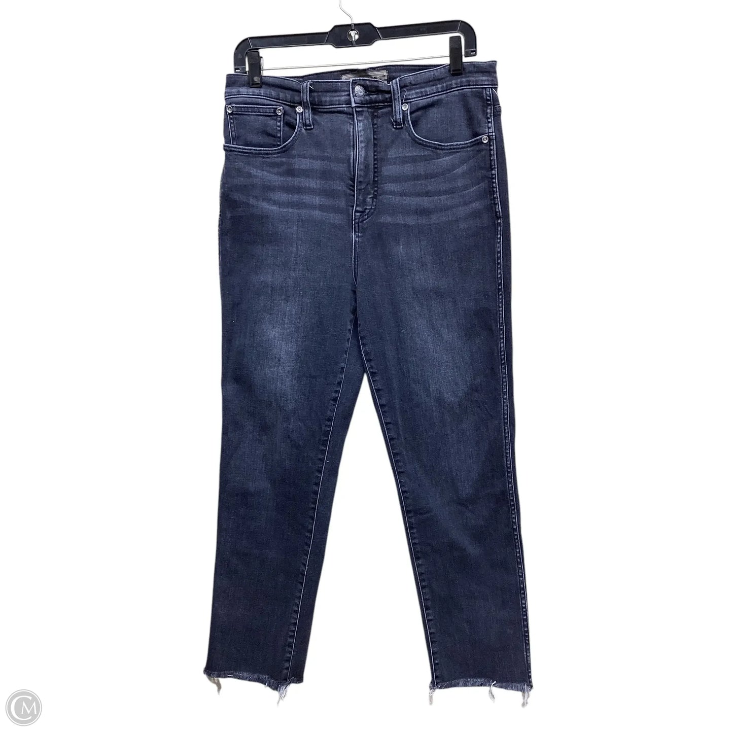 Jeans Straight By J. Crew In Black Denim, Size: 8