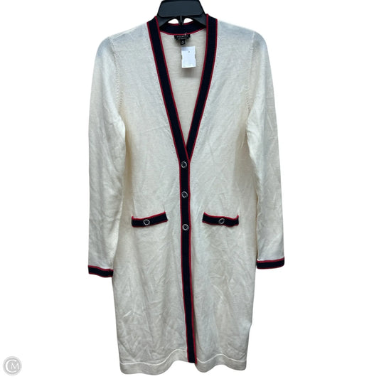 Sweater Cardigan By Talbots In White, Size: S